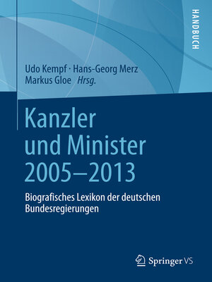 cover image of Kanzler und Minister 2005--2013